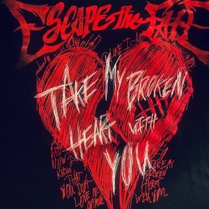 Escape the Fate concert shirt Medium